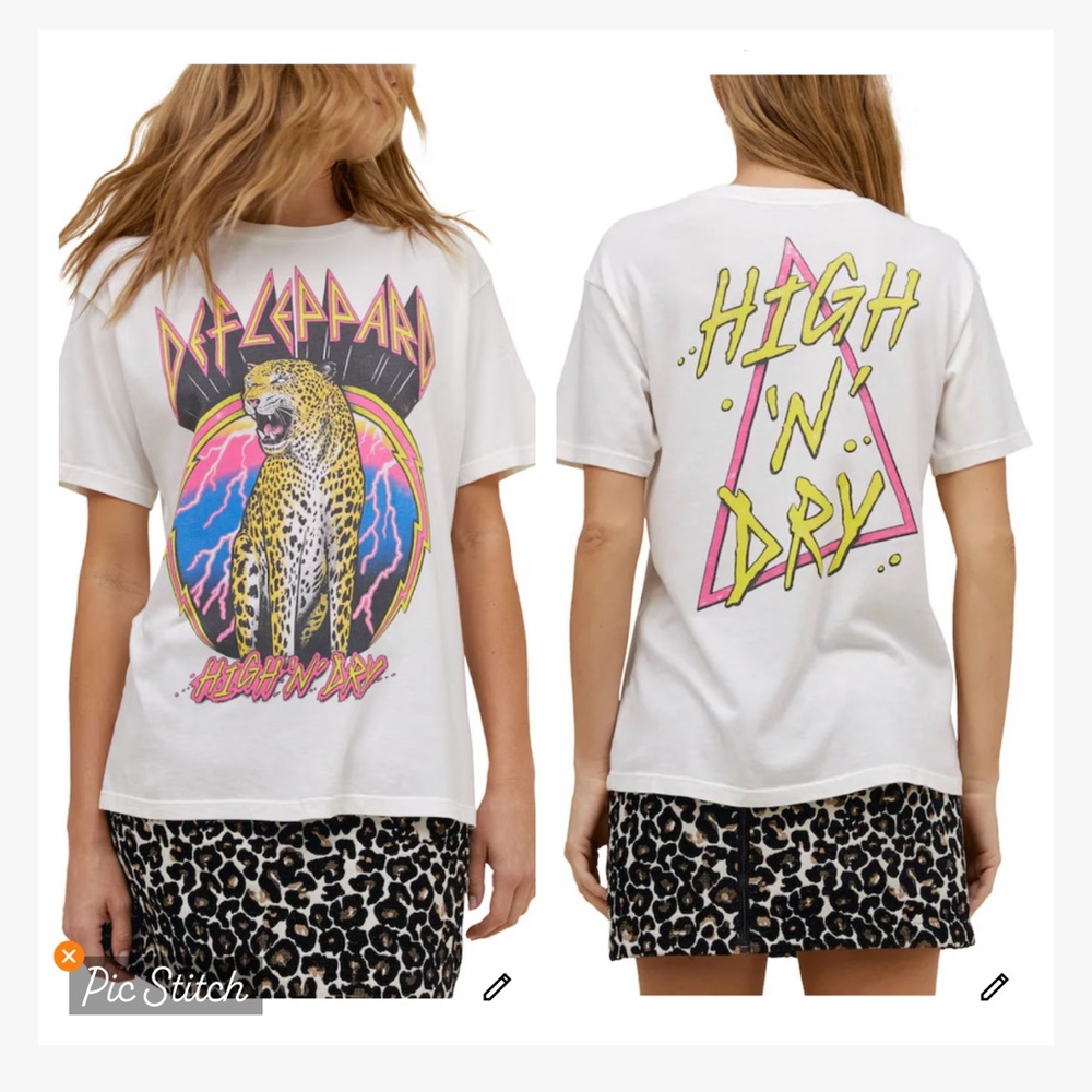 Daydreamer Def Leppard High n Dry Graphic Tee Shirt